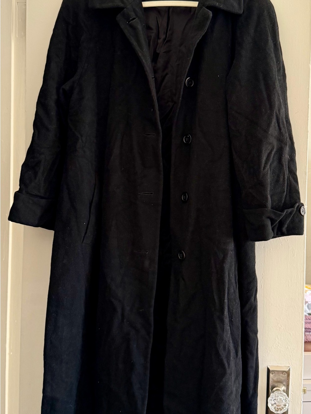 Albert Nipon Black Men's Trench Coat